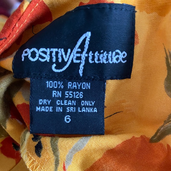 Vintage Positive Attitude Dress Size 6 - Picture 7 of 8